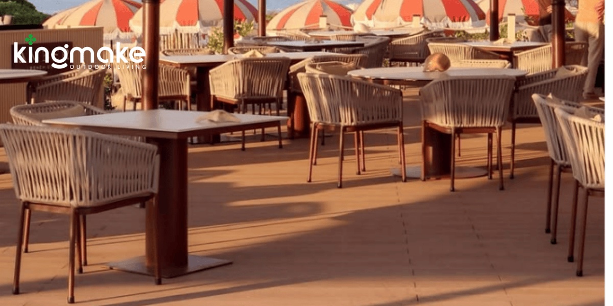 kingmake-aluminum-rope-dining-chairs-beach-club-terrace kingmake-aluminum-rope-dining-chairs-beach-club-terrace