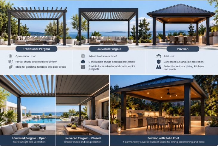 Pergola vs Pavilion: 7 Key Differences Pergola vs Pavilion: 7 Key Differences